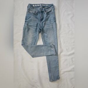 High rise skinny ankle